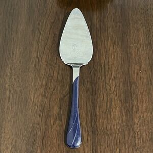 FIESTA Cobalt CERAMIC‎ HANDLED pie cake LIFTER server Utensil
